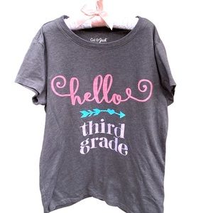 Hello Third Grade Shirt- Size 7-8